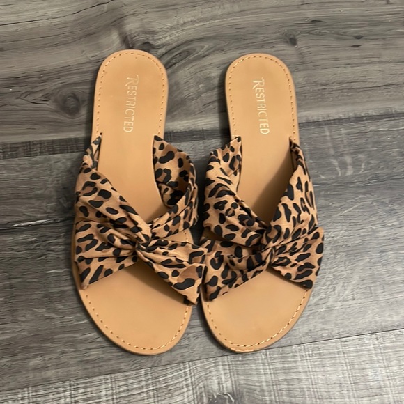 Restricted Leopard Sandals - Picture 1 of 2